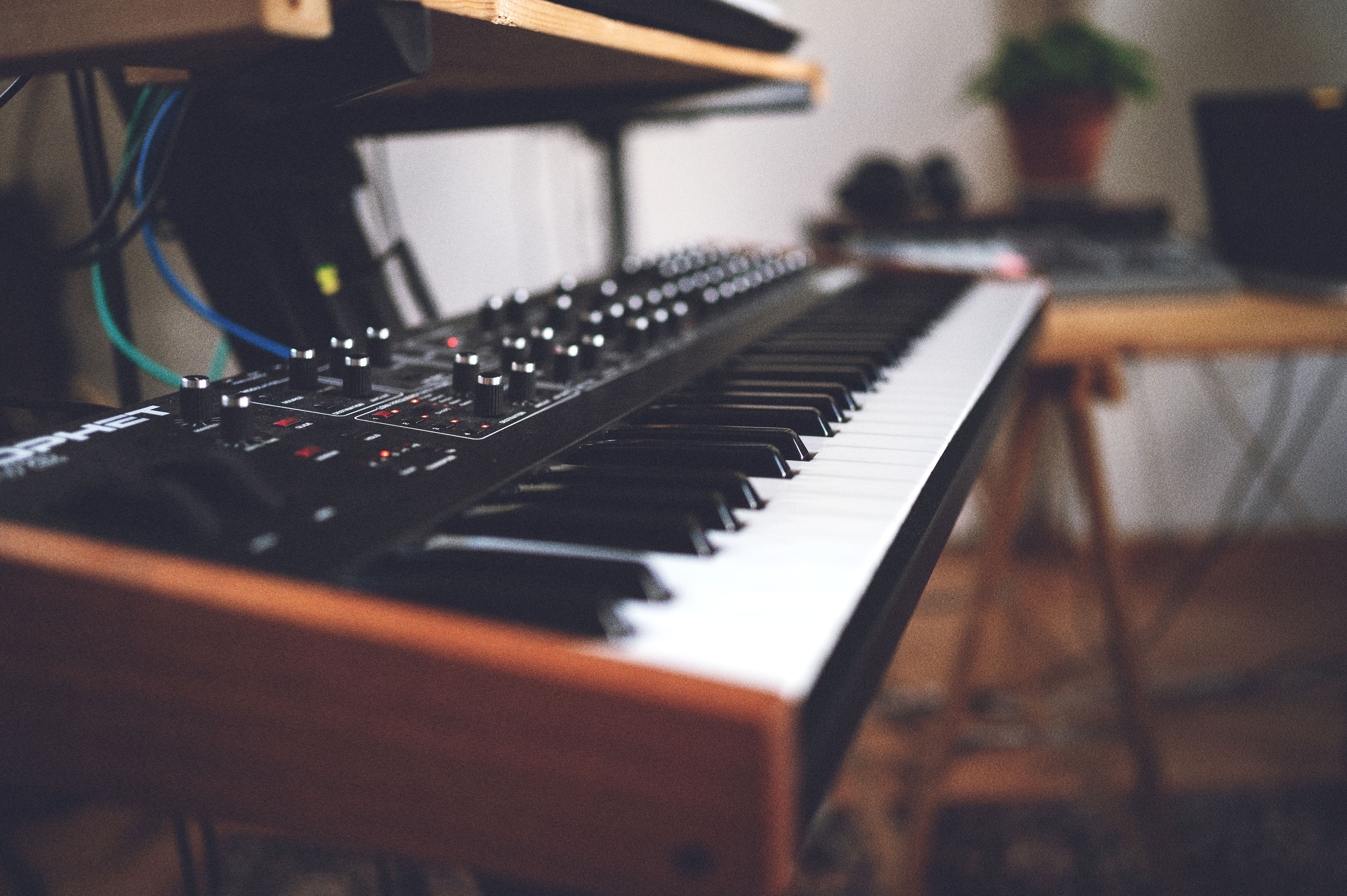 Synthesizers and keyboard in Michalis Michailidis studio